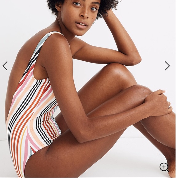 Madewell Other - NWT Madewell Rainbow 🌈 Stripe One Piece Swimsuit